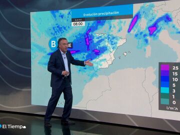 ¿Aline o Babet? Roberto Brasero da todos los detalles sobre las borrascas que coinciden este jueves en España 