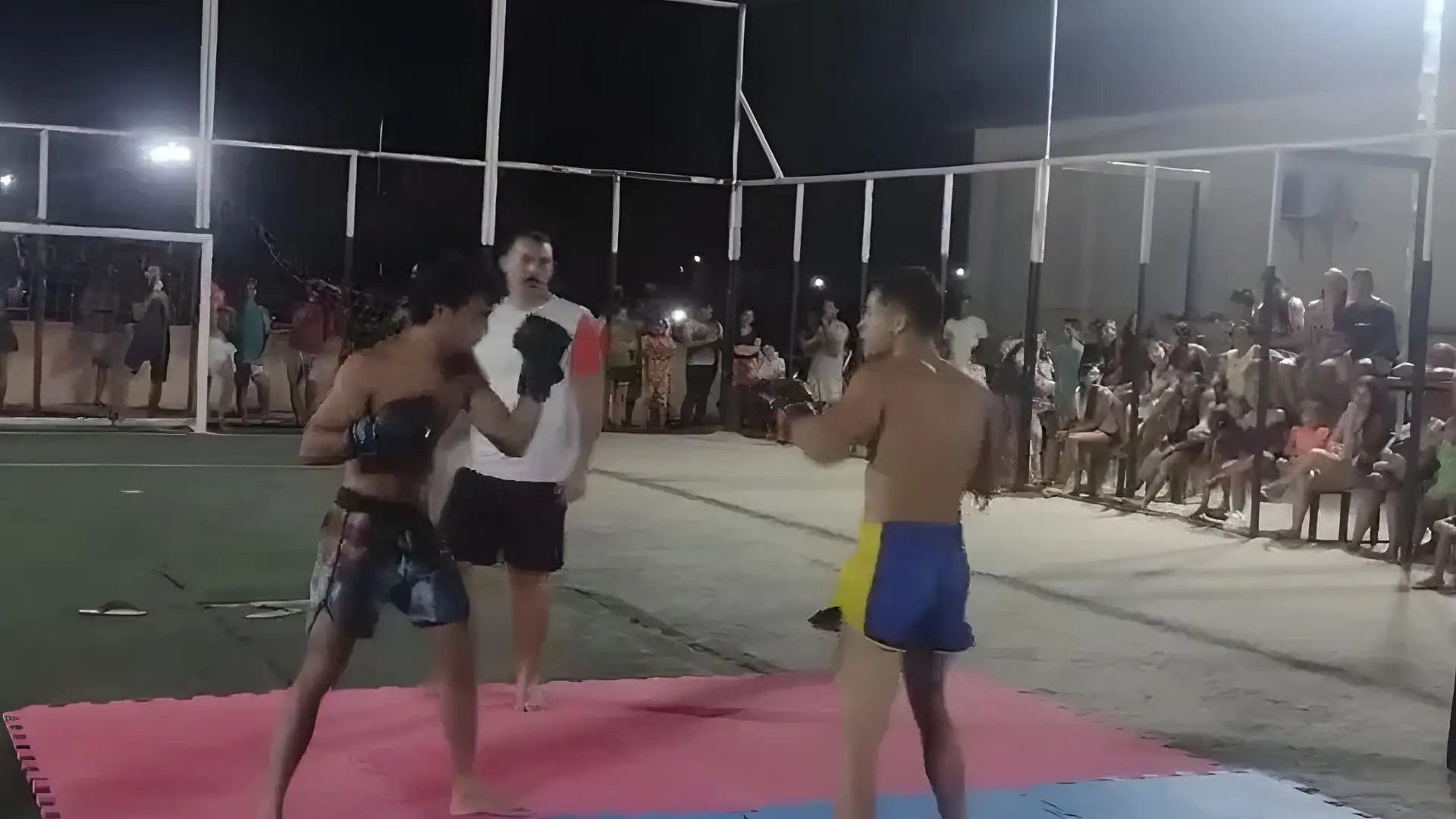 Imagen del combate de boxeo Imagen del combate de boxeo
