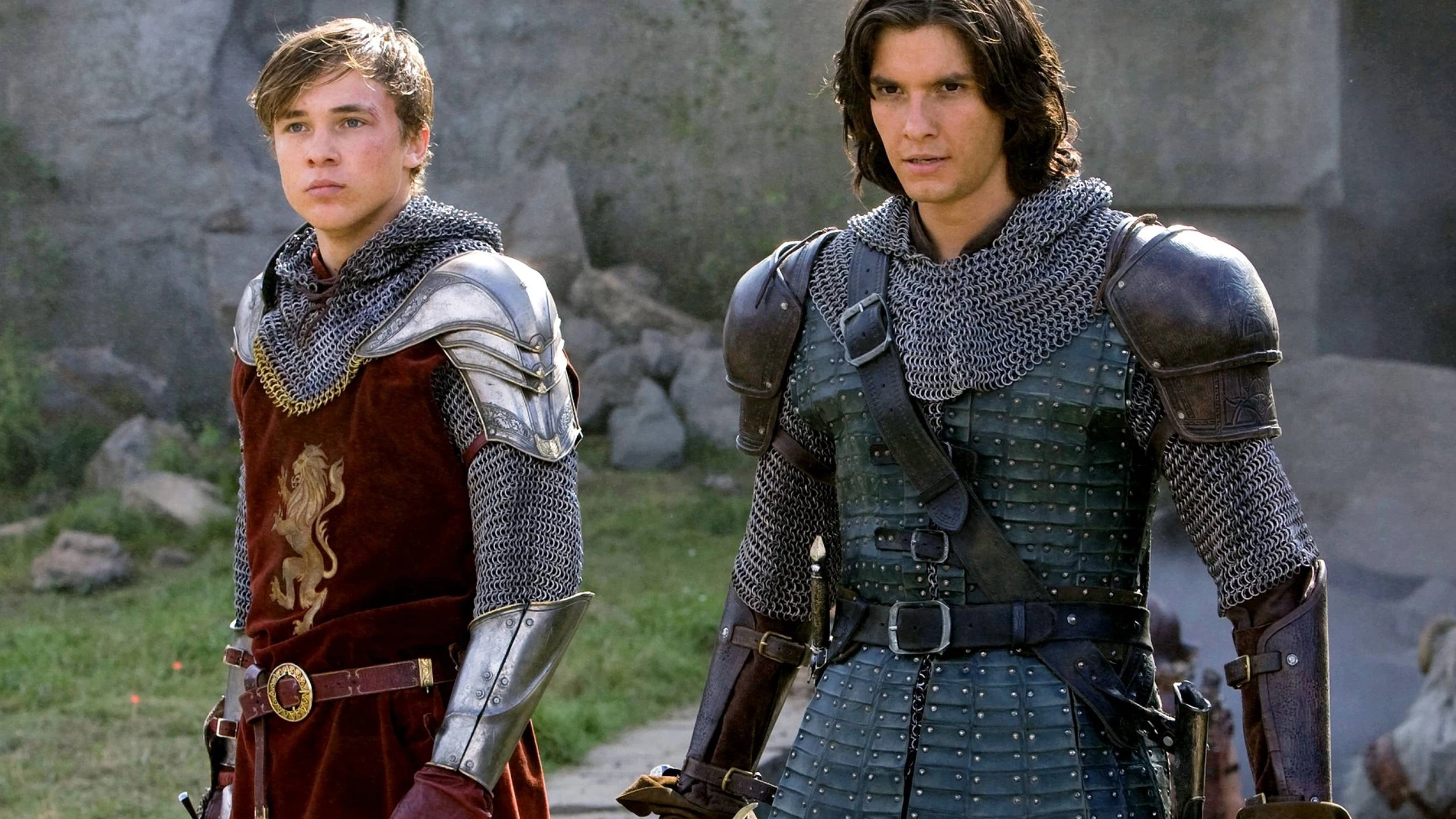 William Moseley y Ben Barnes en Las Crónicas de Narnia William Moseley y Ben Barnes en Las Crónicas de Narnia