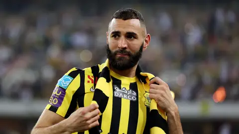Benzema, en el Al-Ittihad Benzema, en el Al-Ittihad