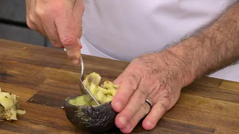 Vacía las berenjenas Vacía las berenjenas