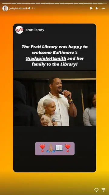 Will Smith aparece abrazado a Jada Pinkett en una biblioteca en Baltimore Will Smith aparece abrazado a Jada Pinkett en una biblioteca en Baltimore