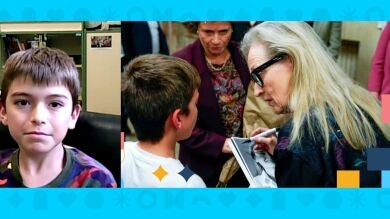 Juan, el niño que se rompió hasta las lágrimas al conocer a Meryl Streep: 