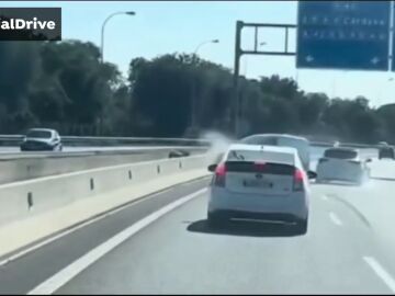 Vídeo del pique de dos conductores en plena M-40 madrileña 