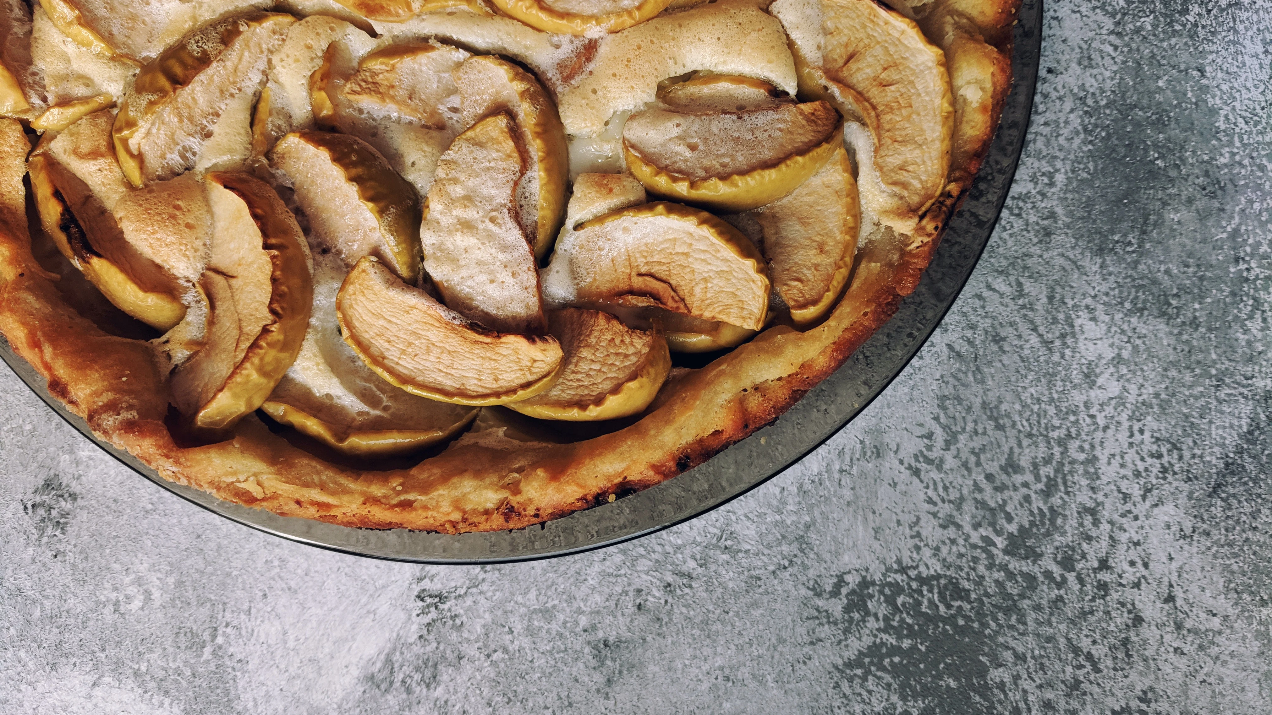 Tarta de manzana y canela. Tarta de manzana y canela.
