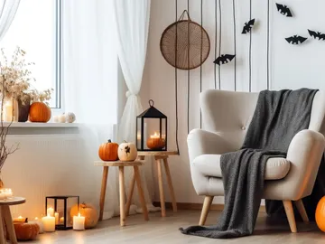 Salón decorado para Halloween Salón decorado para Halloween