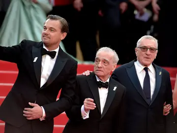 Leonardo DiCaprio, Martin Scorsese y Robert De Niro Leonardo DiCaprio, Martin Scorsese y Robert De Niro