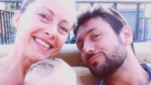 Giorgia Meloni y su expareja Giorgia Meloni y su expareja