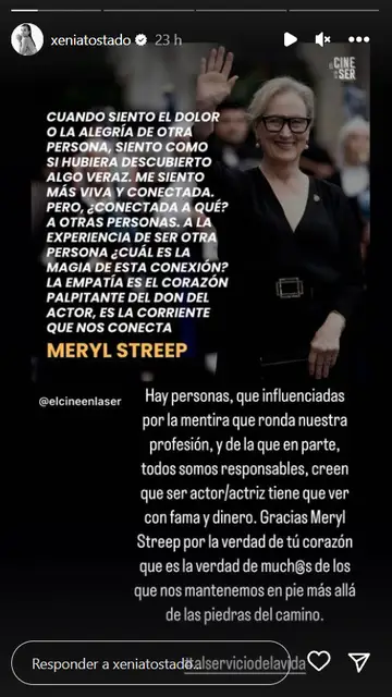 Storie de Instagram de Xenia Tostado Storie de Instagram de Xenia Tostado