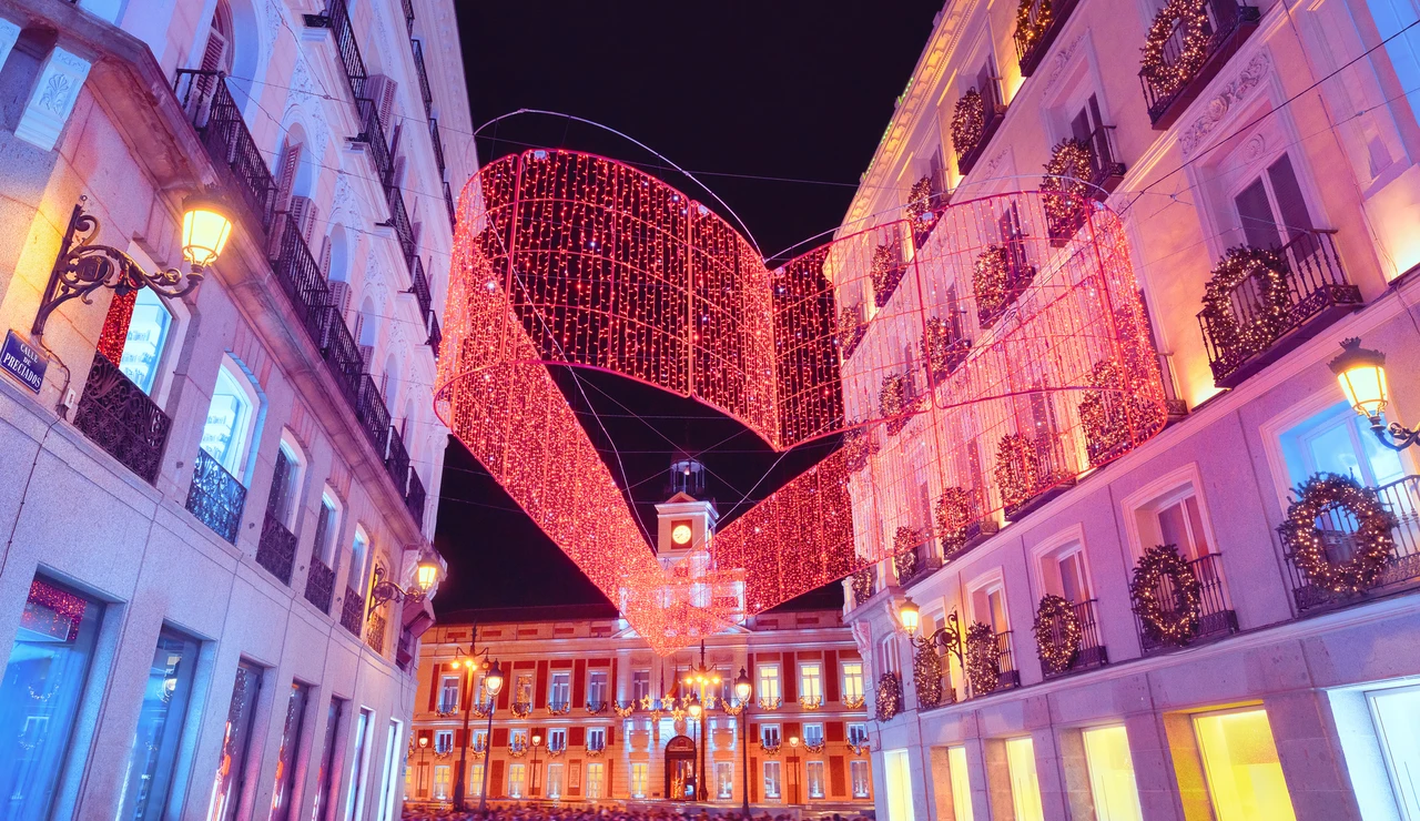 Luces de Navidad de la Puerta del Sol de Madrid