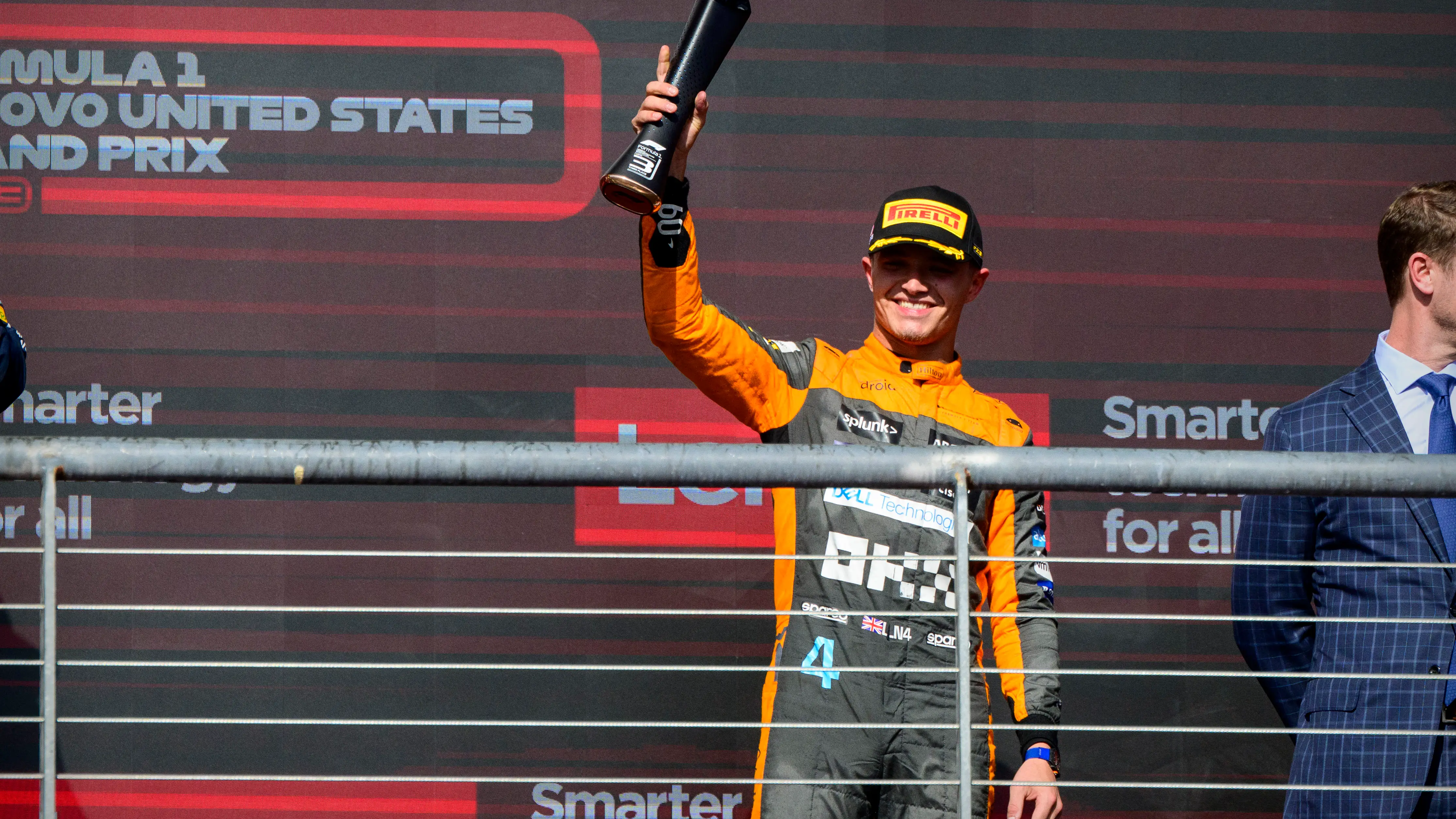 Lando Norris, en el podio de Austin Lando Norris, en el podio de Austin