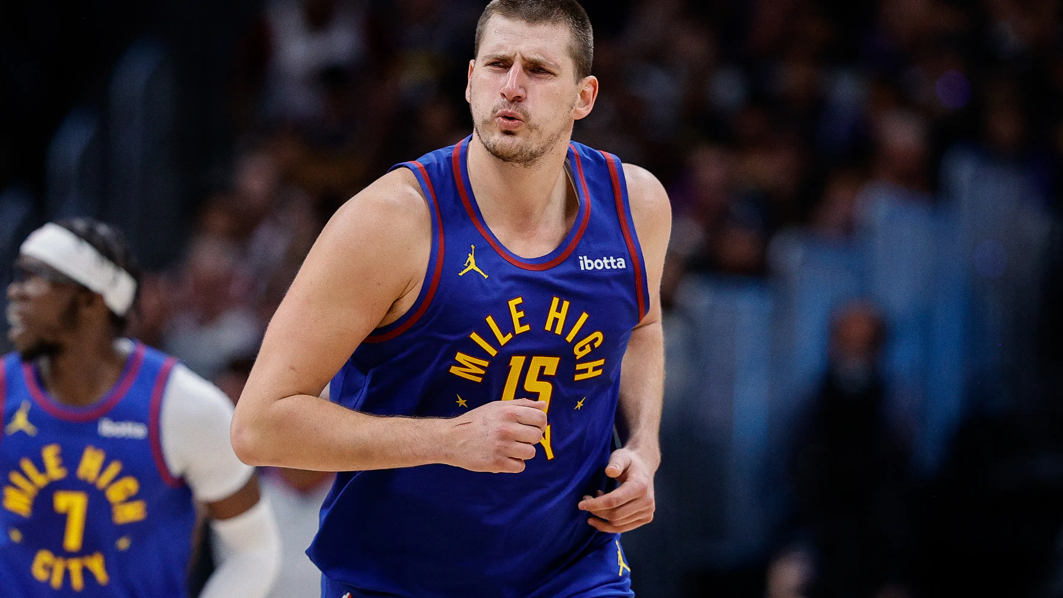 Nikola Jokic celebra una canasta ante los Lakers Nikola Jokic celebra una canasta ante los Lakers