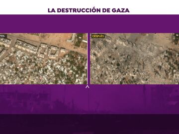 La destrucción en Gaza por los bombardeos