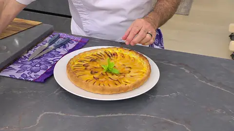 Hojaldre de pera: una tarta fácil y con fruta de temporada, de Karlos Arguiñano