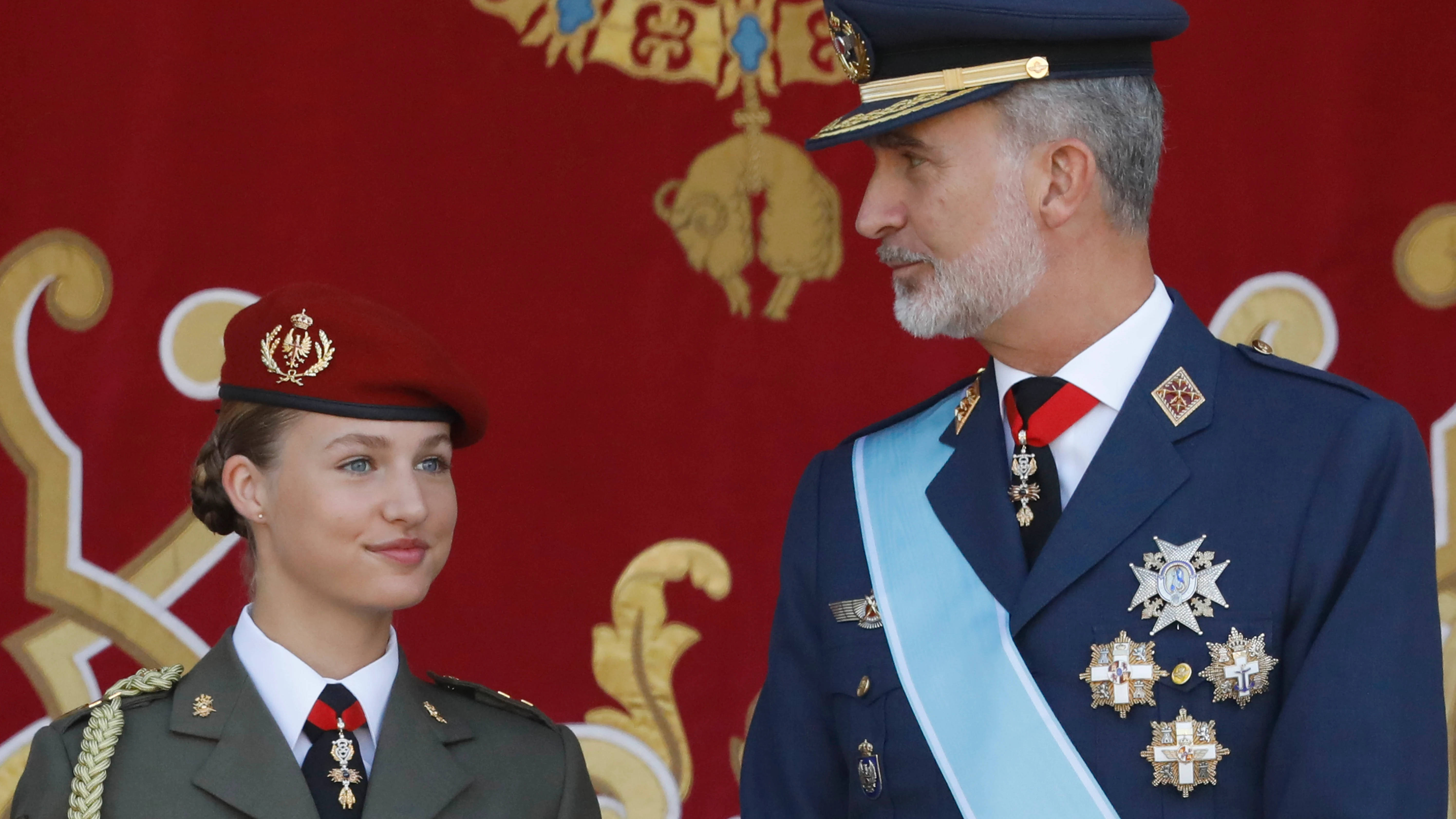 La princesa Leonor y el rey Felipe