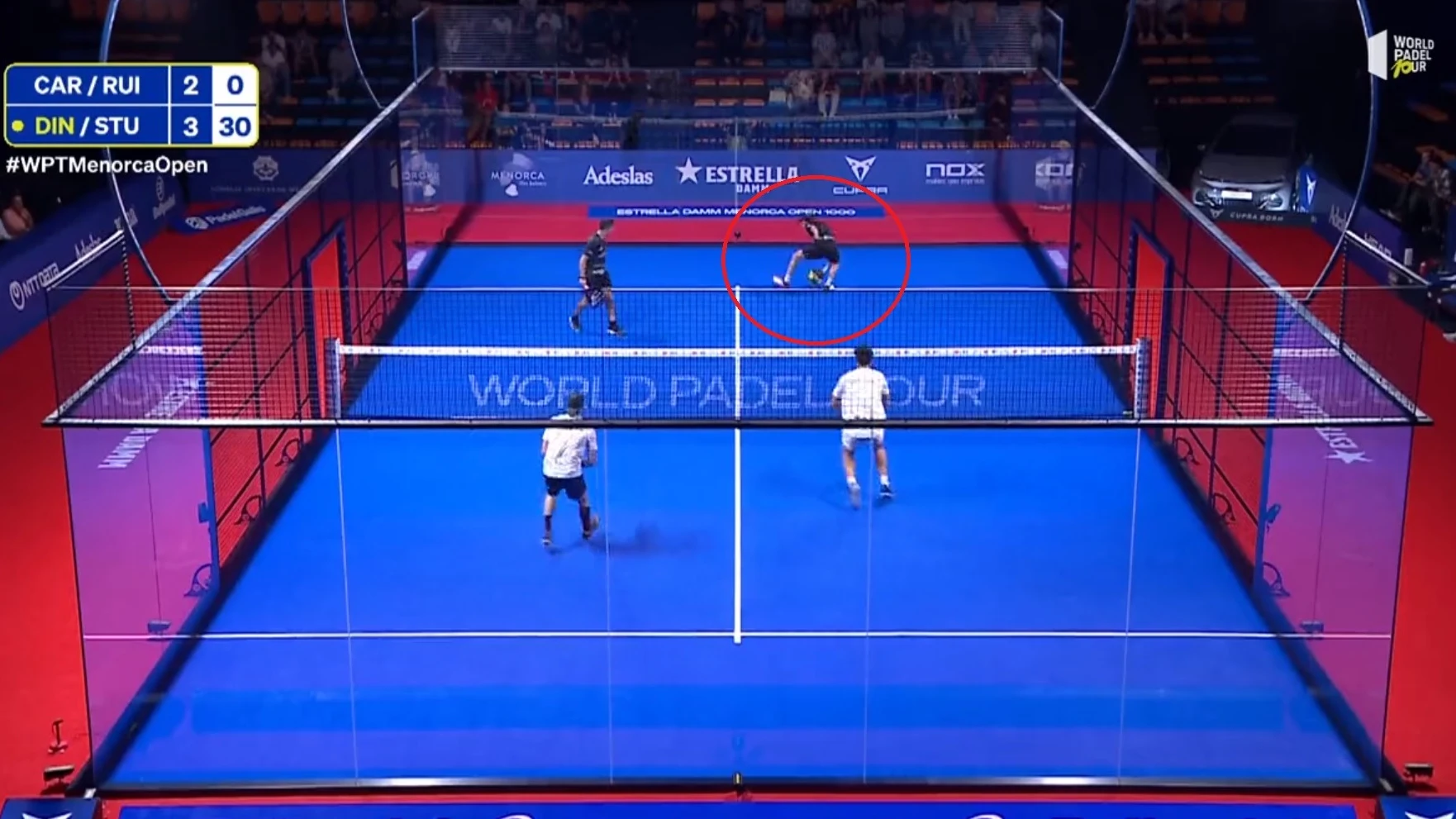 Franco Stupaczuk y Mart&iacute;n di Nenno, en acci&oacute;n en el Menorca Open