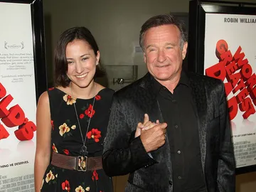 Robin Williams con su hija Zelda Robin Williams con su hija Zelda