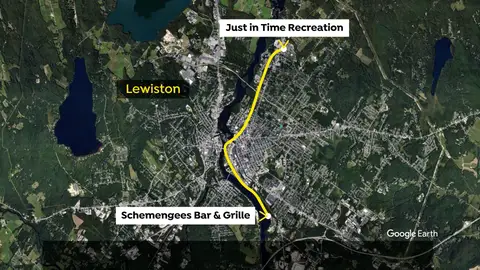 El recorrido mortal de Robert Card en Lewinston, Maine El recorrido mortal de Robert Card en Lewinston, Maine