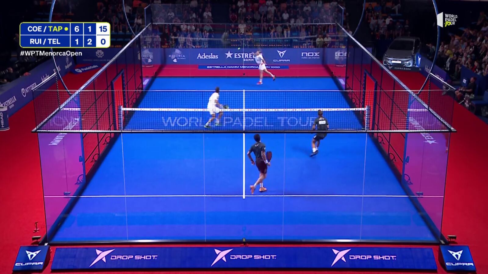 VÍDEO: El súper bloqueo de Tapia en cuartos del Menorca Open de pádel