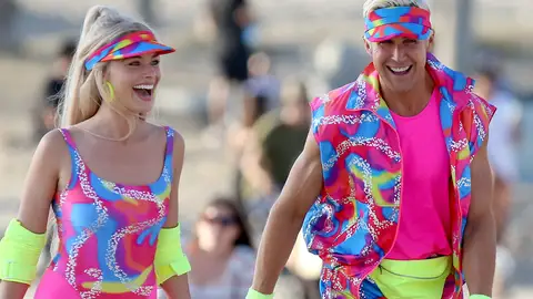 Margot Robbie y Ryan Gosling como Barbie y Ken Margot Robbie y Ryan Gosling como Barbie y Ken