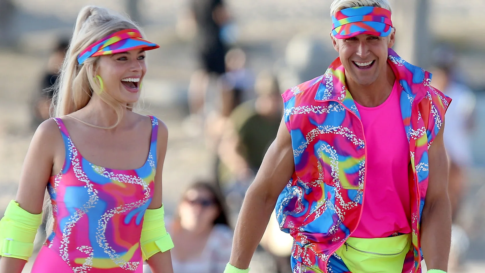 Margot Robbie y Ryan Gosling como Barbie y Ken Margot Robbie y Ryan Gosling como Barbie y Ken