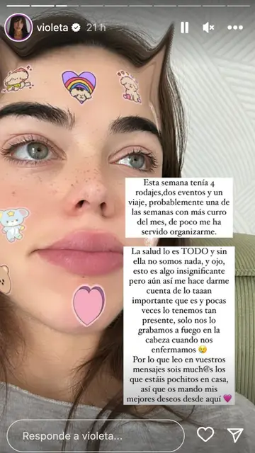 Violeta Mangriñán habla de su estado de salud Violeta Mangriñán habla de su estado de salud