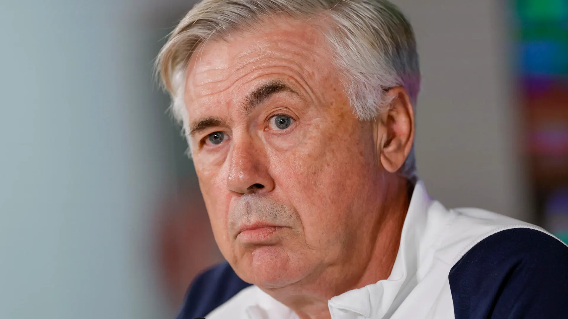 Carlo Ancelotti en rueda de prensa Carlo Ancelotti en rueda de prensa