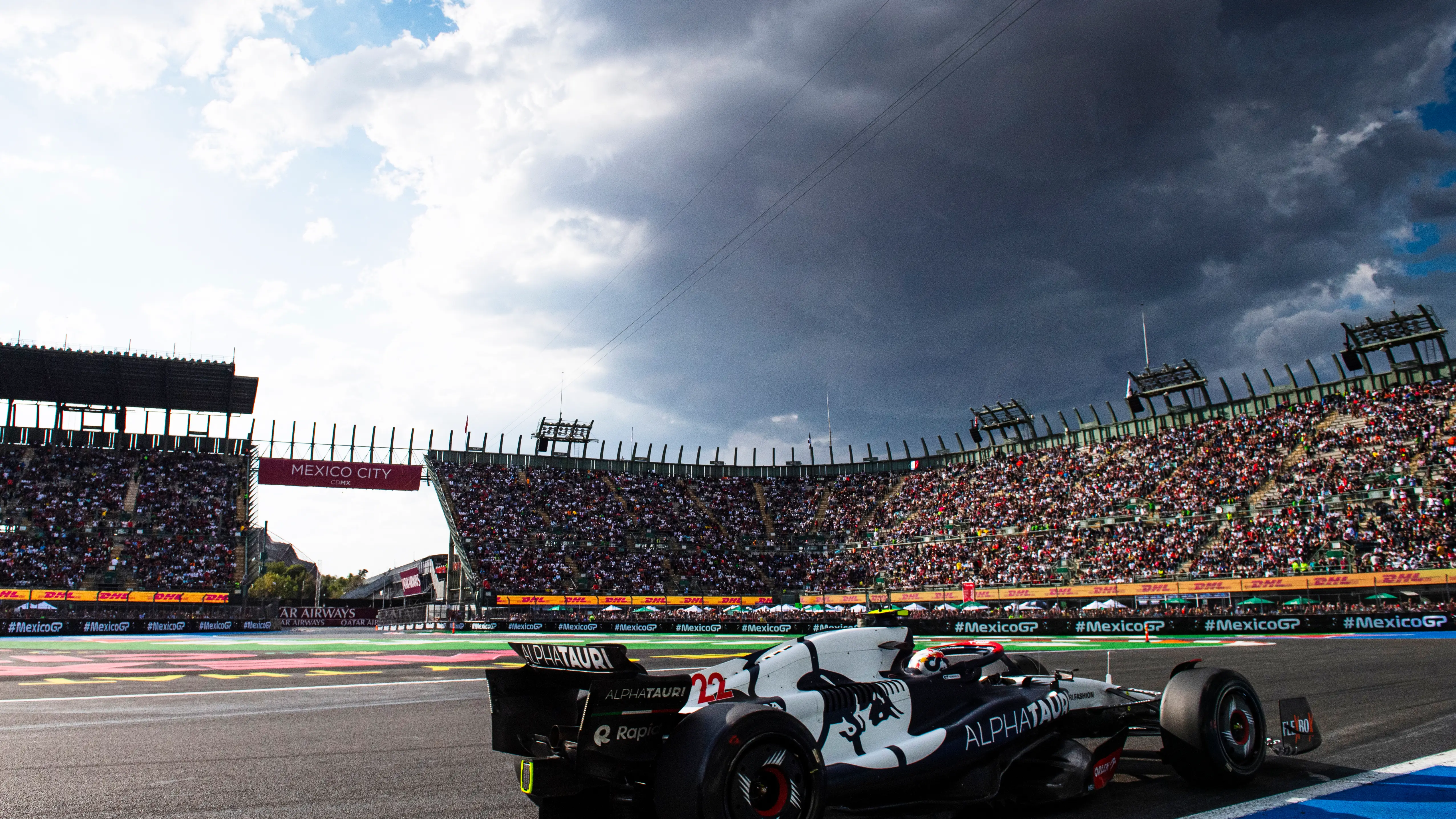 Tsunoda, en el GP de México Tsunoda, en el GP de México
