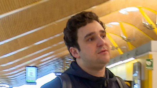 Froilán, en el aeropuerto Froilán, en el aeropuerto