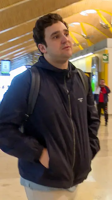 Froilán, en el aeropuerto Froilán, en el aeropuerto