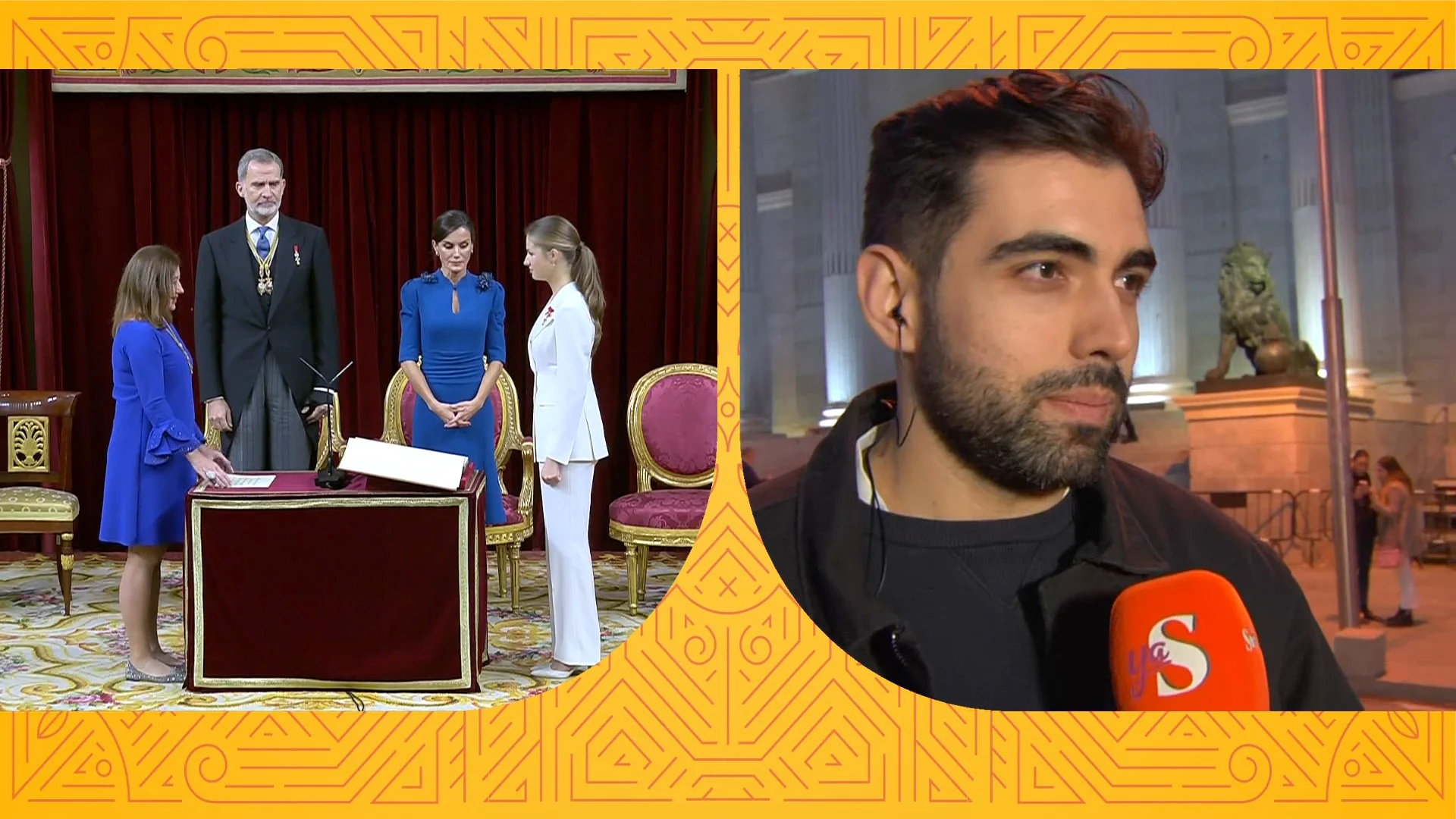 La Princesa Leonor jura la Constitución ante la mirada de todos los españoles. �� @carlos_glopez, en el Palacio de ‘El Pardo’. #YAS31Oct Directo ▶️ http:ow.ly/R24p50LkzOW La Princesa Leonor jura la Constitución ante la mirada de todos los españoles. �� @carlos_glopez, en el Palacio de ‘El Pardo’. #YAS31Oct Directo ▶️ http:ow.ly/R24p50LkzOW