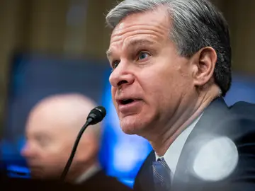 El director del FBI, Christopher Wray, El director del FBI, Christopher Wray,