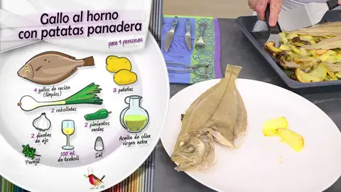 Ingredientes Gallo al horno Ingredientes Gallo al horno