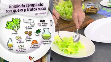 Ingredientes Ensalada templada con queso