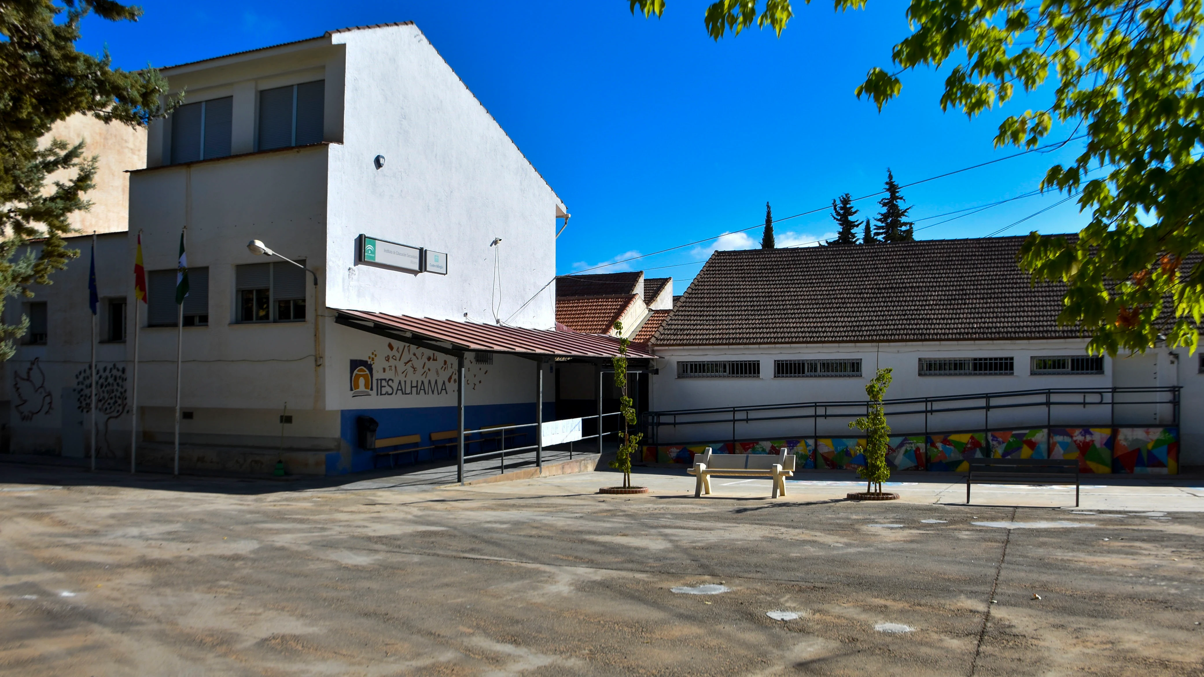El IES Alhama donde ha ocurrido la agresión El IES Alhama donde ha ocurrido la agresión