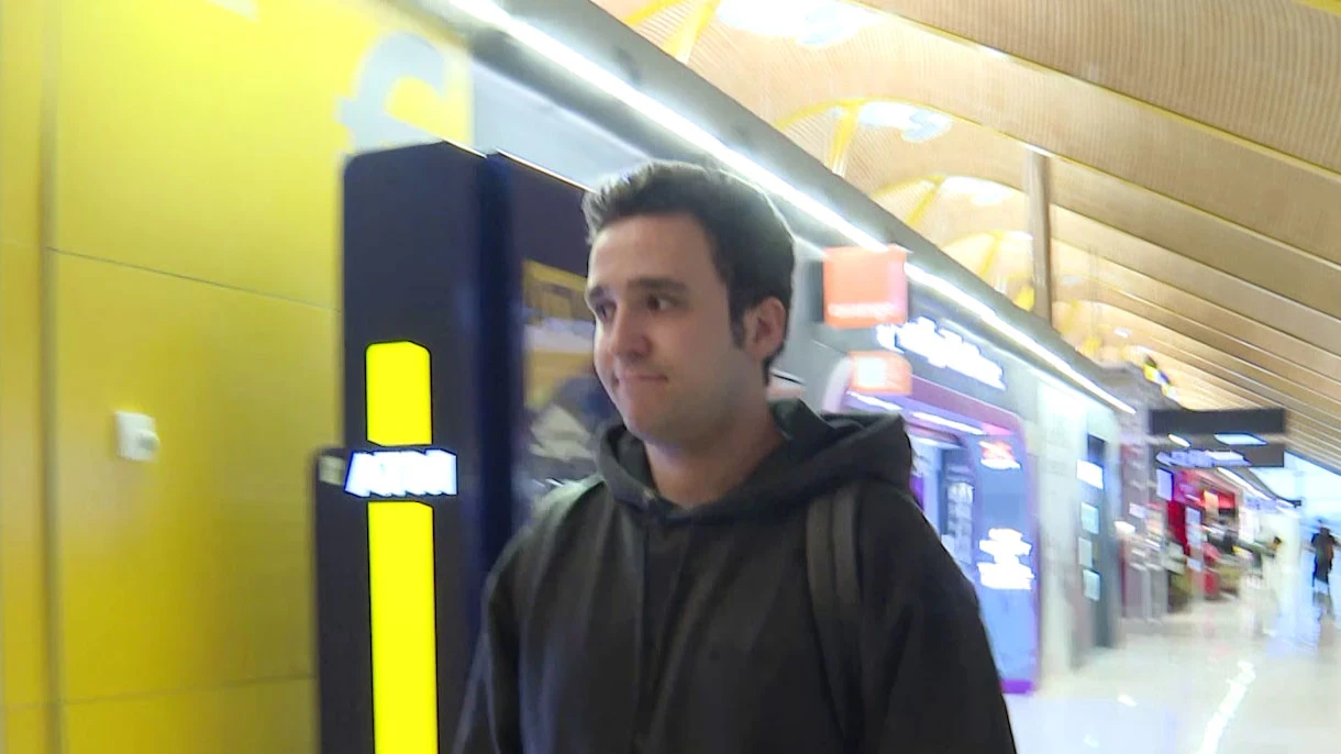 Froilán, en el aeropuerto de Madrid Froilán, en el aeropuerto de Madrid