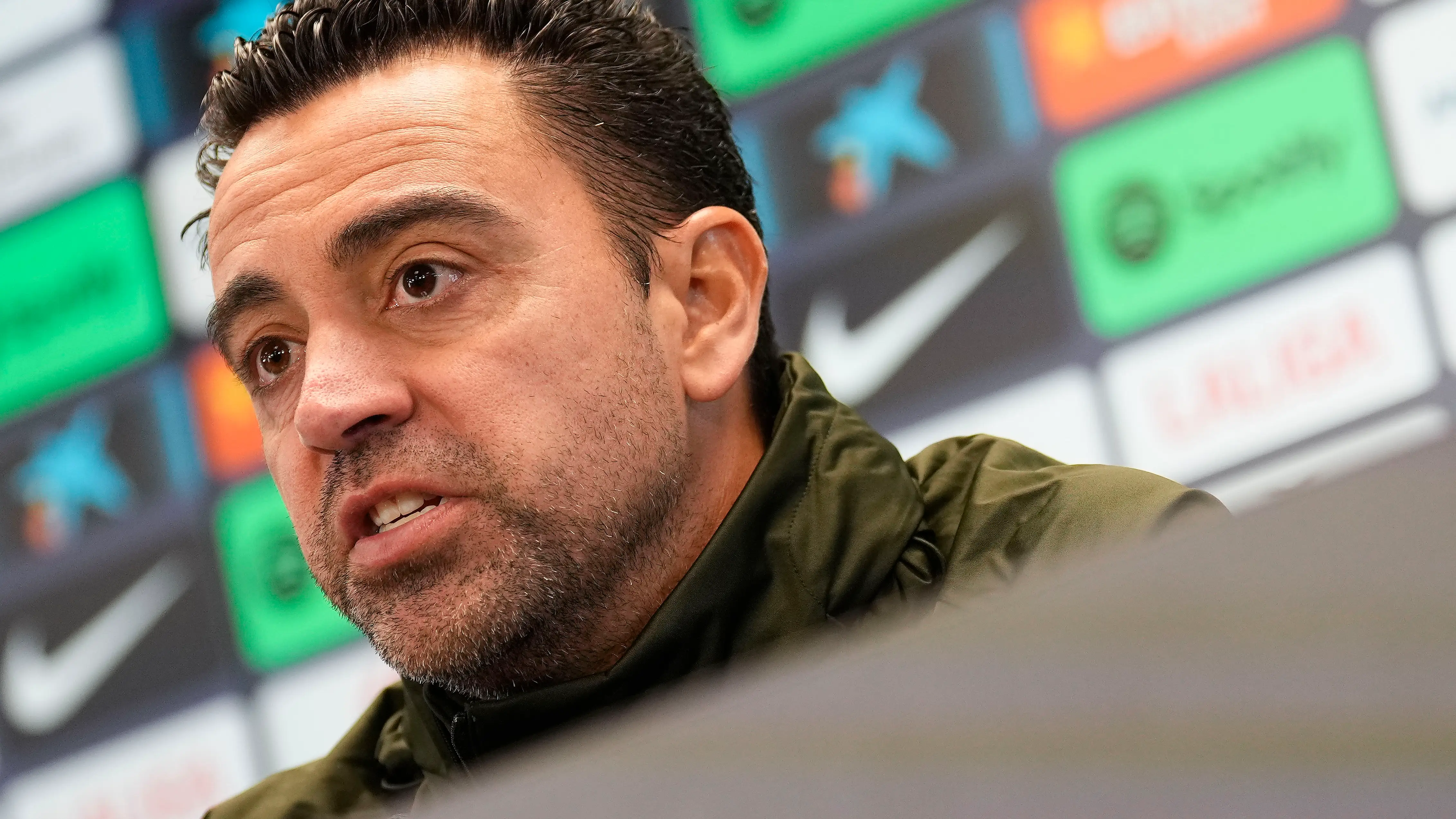 Xavi Hernández, en rueda de prensa Xavi Hernández, en rueda de prensa