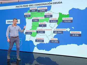 Mapa de la deuda de las CCAA Mapa de la deuda de las CCAA