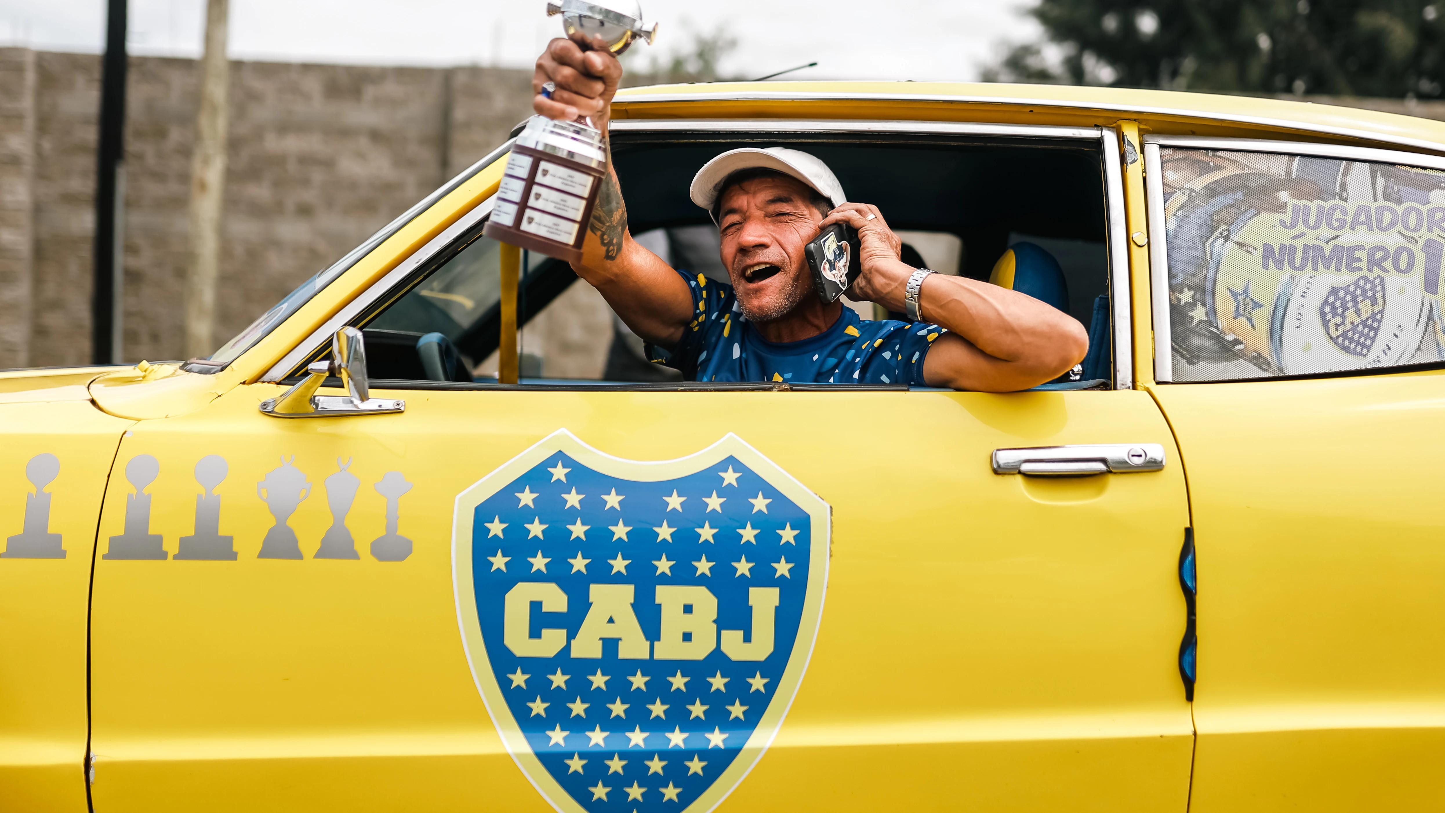 Un aficionado del Boca Juniors en una imagen de archivo Un aficionado del Boca Juniors en una imagen de archivo