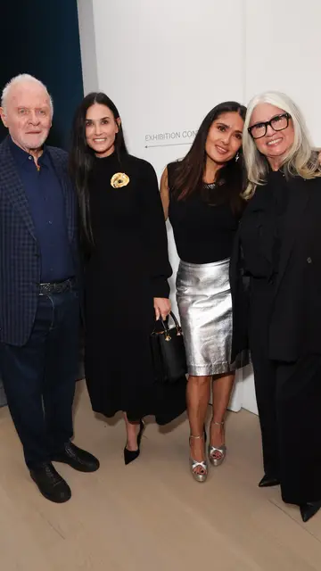 Anthony Hopkins, Demi Moore y Salma Hayek Anthony Hopkins, Demi Moore y Salma Hayek