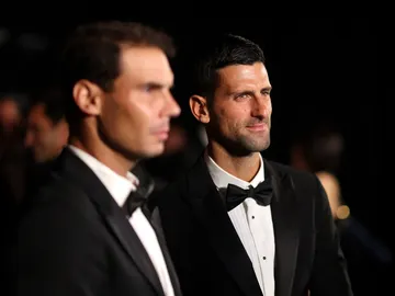 Novak Djokovic y Rafa Nadal en la Laver Cup 2022 Novak Djokovic y Rafa Nadal en la Laver Cup 2022