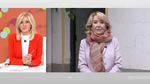 Esperanza Aguirre en Espejo Público. Esperanza Aguirre en Espejo Público.