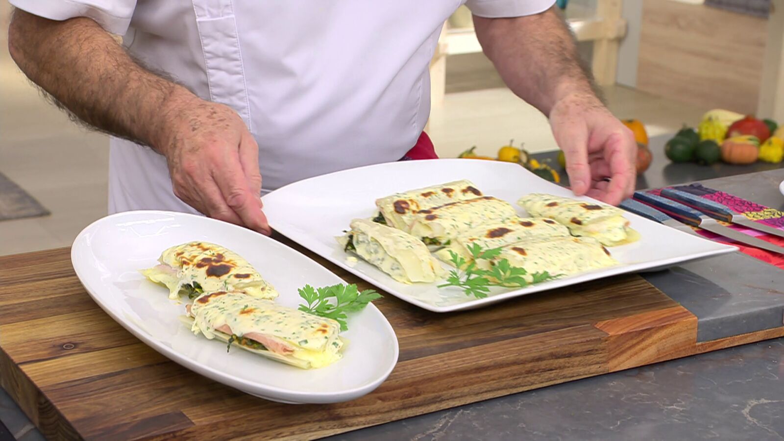 Pencas rellenas gratinadas, de Arguiñano: 