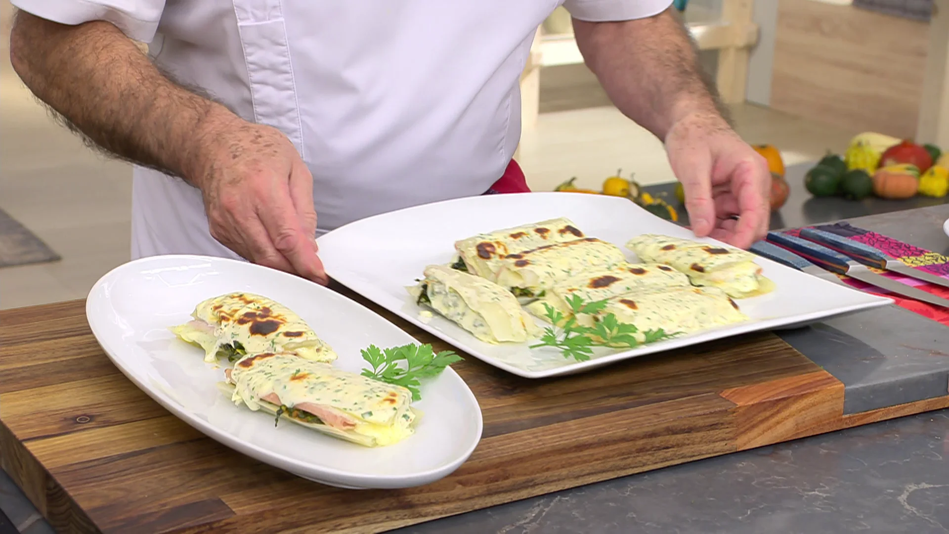 Pencas rellenas gratinadas Pencas rellenas gratinadas