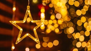 Imagen de archivo de luces de Navidad