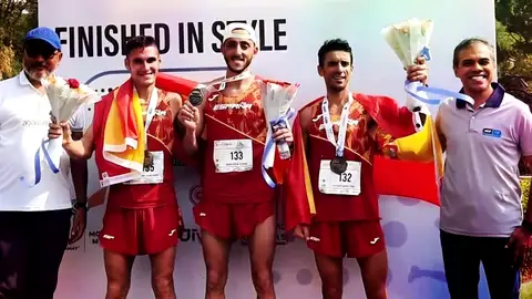 Triplete histórico para España en el Mundial de 50 km en la India
