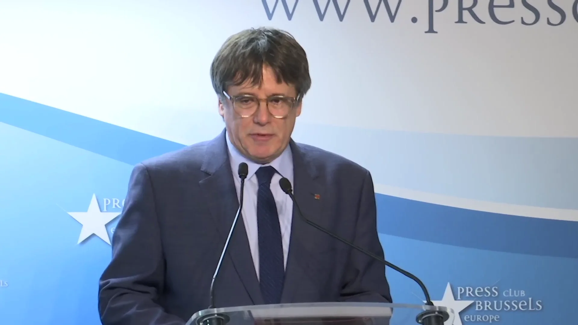 Carles Puigdemont Rueda de prensa de Carles Puigdemont