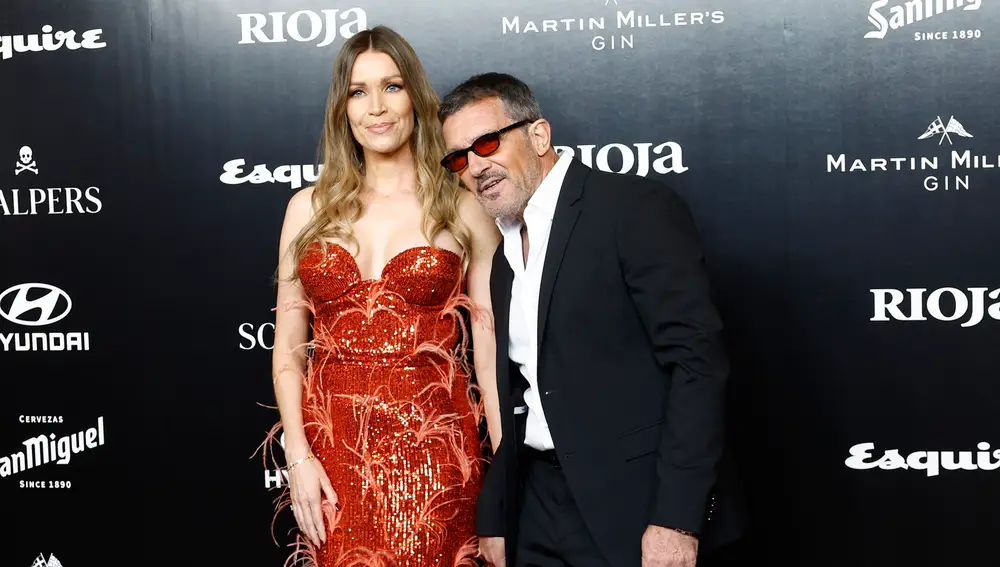 Antonio Banderas y Nicole Kimpel en la gala Hombres del Año