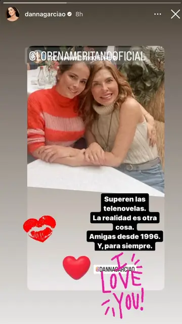 Danna García y Lorena Meritano se reencuentran en México tras Pasión de Gavilanes Danna García y Lorena Meritano se reencuentran en México tras Pasión de Gavilanes