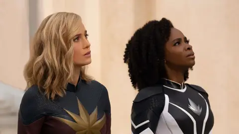 Capitana Marvel y Monica Rambeau en The Marvels Capitana Marvel y Monica Rambeau en The Marvels